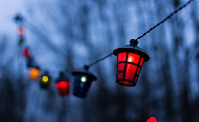 Lantern, decorations, night