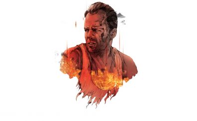 Bruce Willis, Die Hard movie, artwork