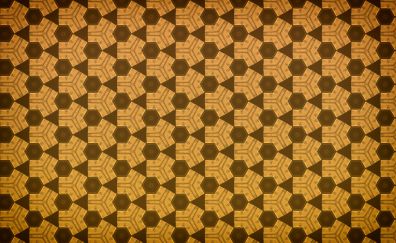 Triangles, hexagons, abstract, pattern