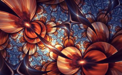 Floral design, fractal artwork