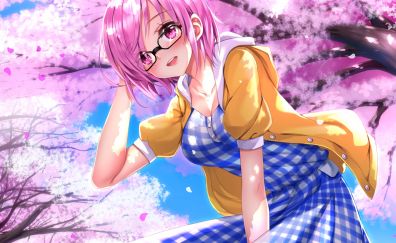 Pink hair, shielder, fate/grand order, anime girl