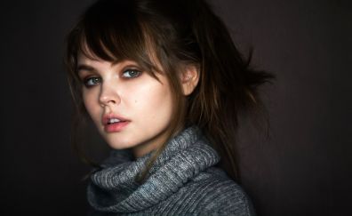 Anastasia Shcheglova, Russian model, face