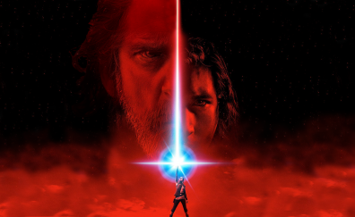 2017 movie, scifi, Star Wars: The Last Jedi, poster