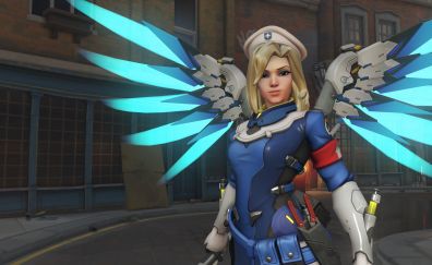 Video game, mercy, wings, ovewatch