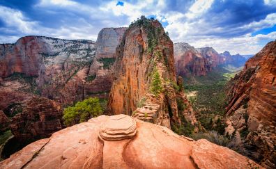 Zion National Park, mountains, valley, nature