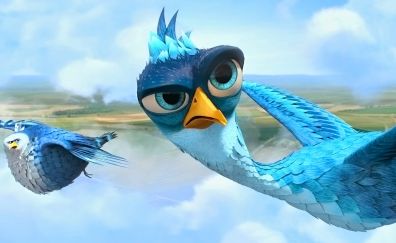 Yellowbird, animated movie, birds, fly
