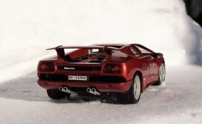 Model Car, Lamborghini rear view, toys