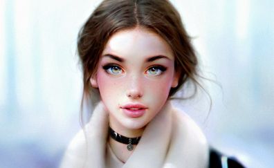 Beautiful girl artwork