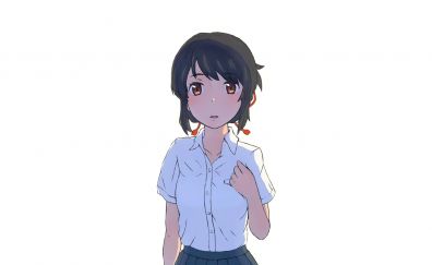 Mitsuha miyamizu, anime girl, cute