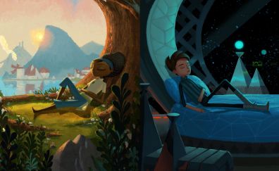 Broken Age act 2 game, video game