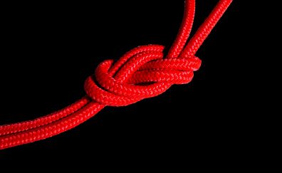 Knot, Red Rope, close up