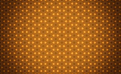 Circles, yellow pattern, abstract