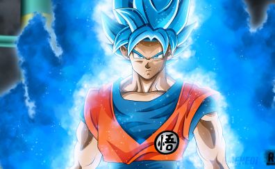 Dragon Ball Super, blue Goku, anime