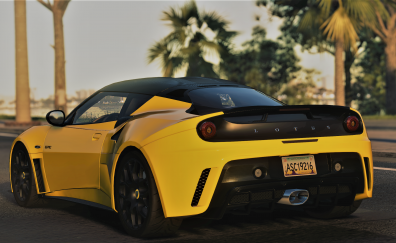 Lotus Evora Yellow car 