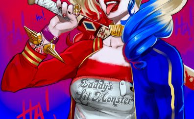 Harley Quinn, Suicide Squad, dc comics, artwork