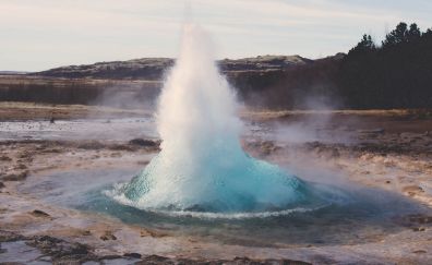 Thermal geyser, Iceland