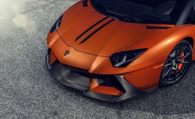 Lamborghini Aventador, sports car, front view