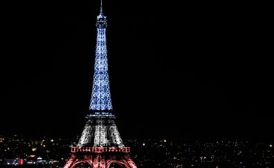 Eiffel tower, Paris, France, night