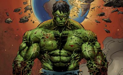 Hulk of marvel comics artwork