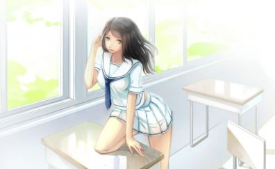 Anime, long hair anime girl