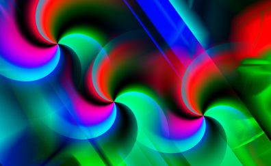 Glowing, swirl, abstract