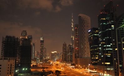 Dubai, city lights