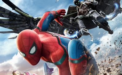 Spider Man: Homecoming, iron man, movie poster