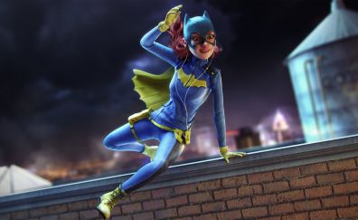 Dc comics, Batgirl jump, art