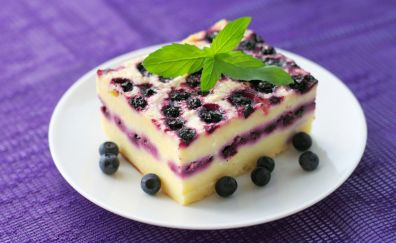 Blueberry pastry, backing, dessert