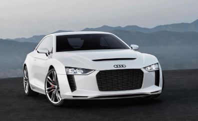 White Audi concept sports car