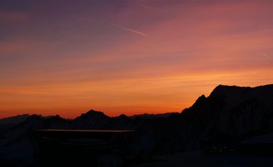 High Tauern National Park, sunrise, horizon, nature