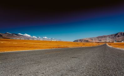 Tibet highway, road, landscape