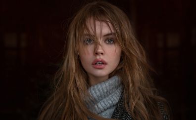 Model, Anastasia Shcheglova, face