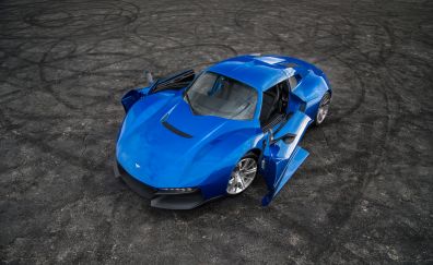 Rezvani Beast Alpha sports car, blue