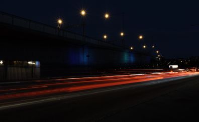 Roads in night