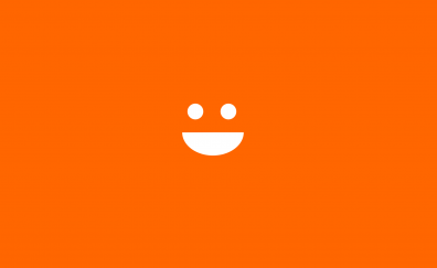 Orange, smile, minimal