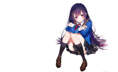 Cute small, school girl, anime