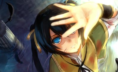 Blue eye anime girl
