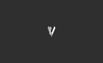 Vikings TV series, logo, minimal