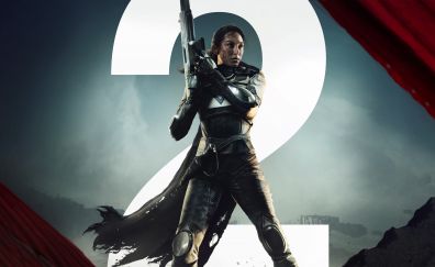 Destiny 2, video game, girl soldier