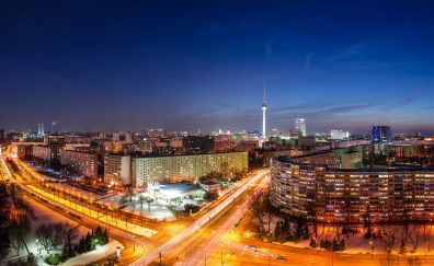 Germany berlin city at night