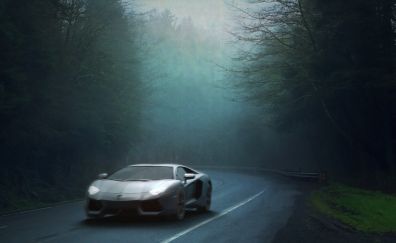 Lamborghini Aventador, sports car, art