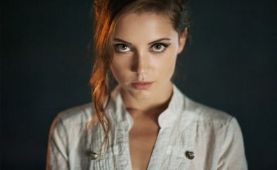 Xenia Kokoreva, model, face