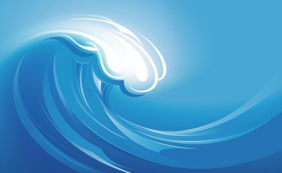 Abstract blue sea waves