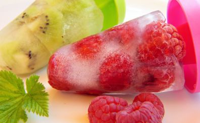 Ice candy, fruits, summer