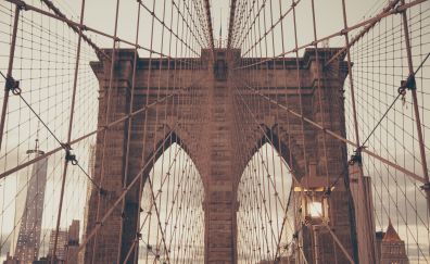 Brooklyn & new york bridge architecture