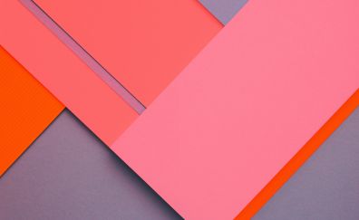 Pink geometry, abstract, material design