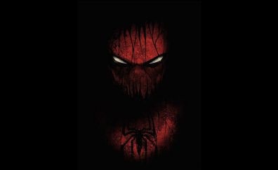 Spider man face artwork