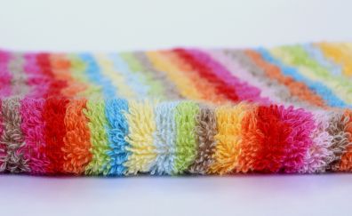 Washcloth, fluffy, colorful