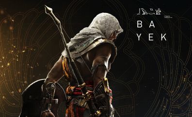 Bayek - Assassin's Creed Origins, game, warrior, 4k, 8k